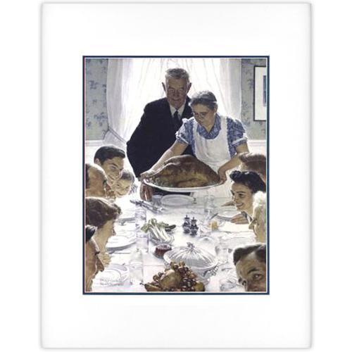 Freedom From Want - Matted Offset - 11x14