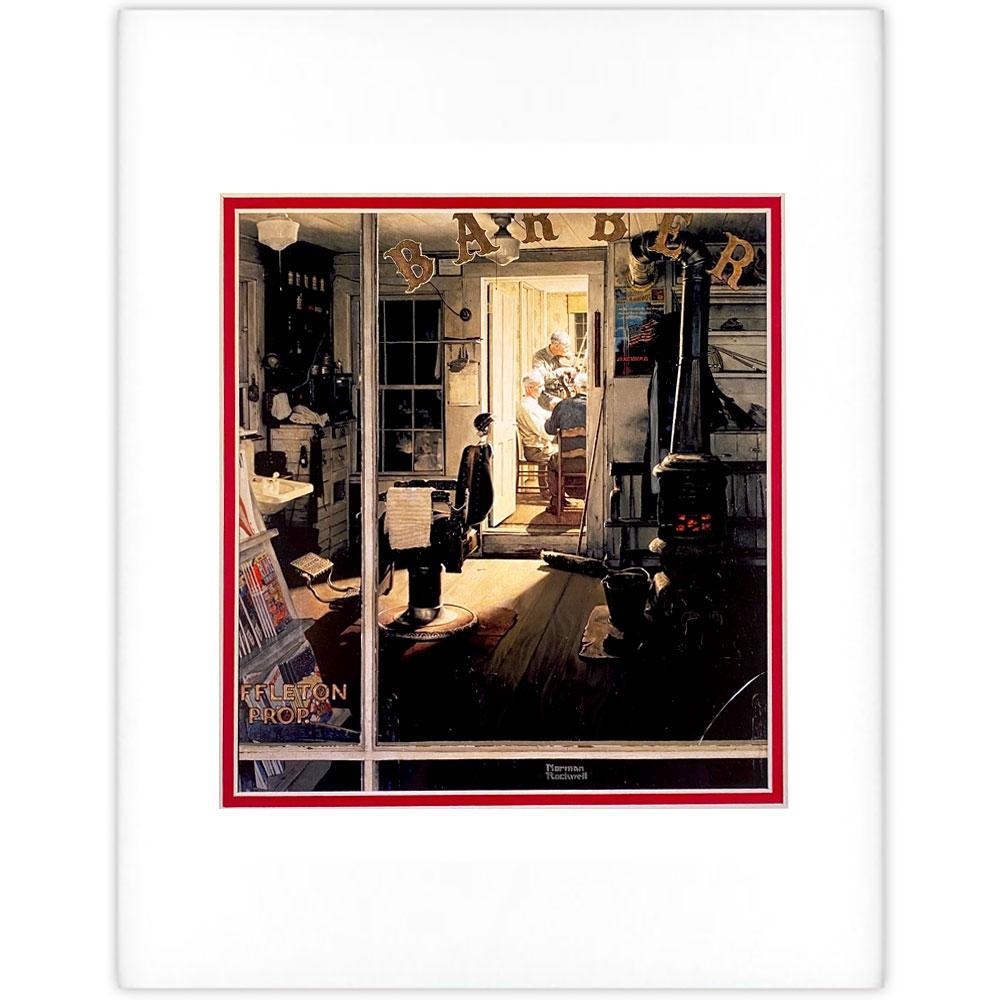 Shuffleton's Barbershop - Matted Offset Print - 11x14