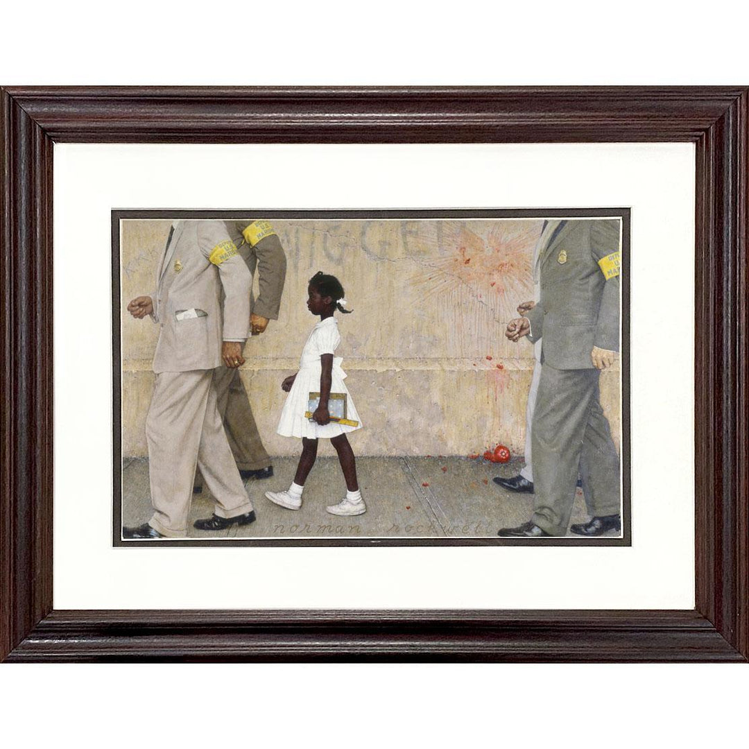 The Problem We All Live With - Framed Offset Print - 12x15.5