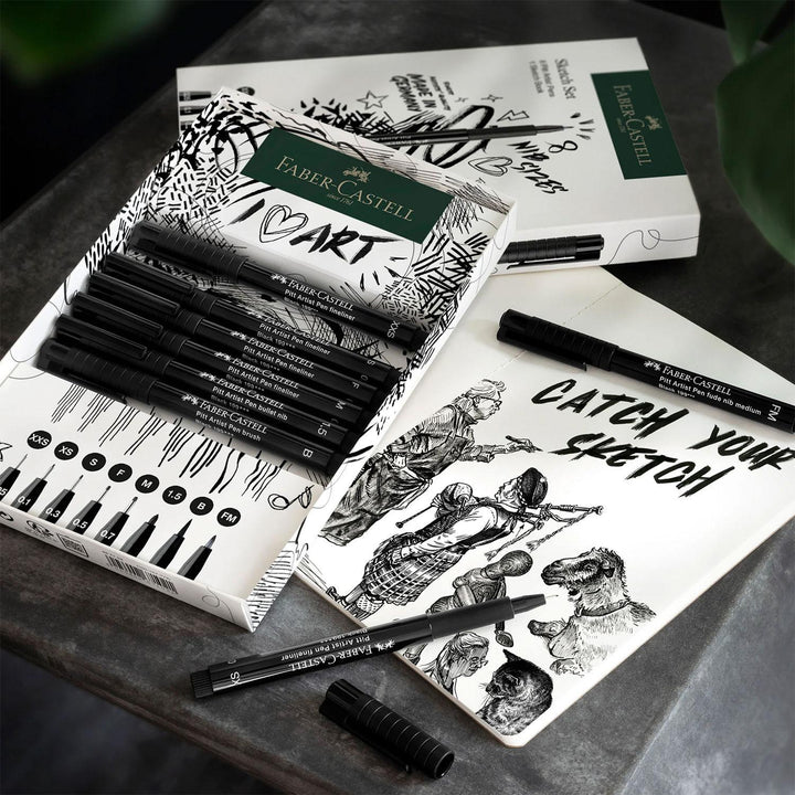 Pitt Artist Pen Sketchbook Set