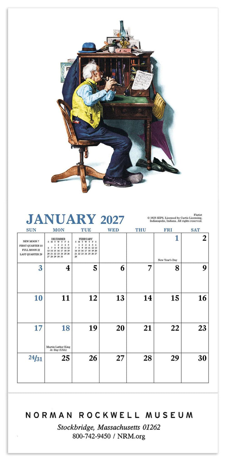 Norman Rockwell 2027 Mini Calendar