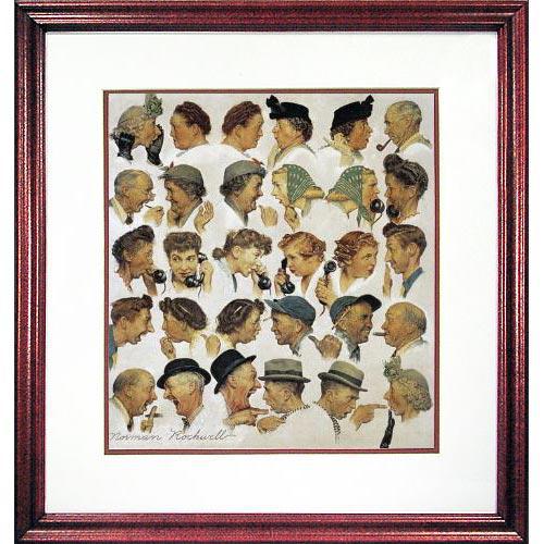 Gossips 17 x 18 Framed Offset Print