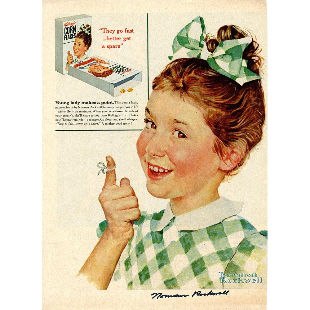 Girl With String Signed Tear Sheet