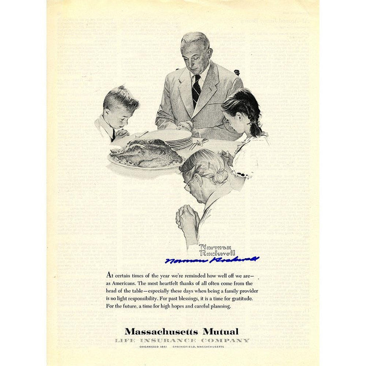 Thanksgiving Signed Tear Sheet