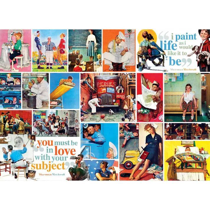 Norman Rockwell Quotes 1000 Piece Puzzle