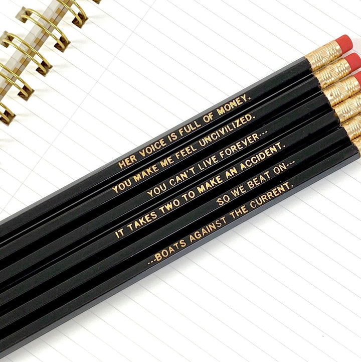 Great Gatsby Quote Pencils