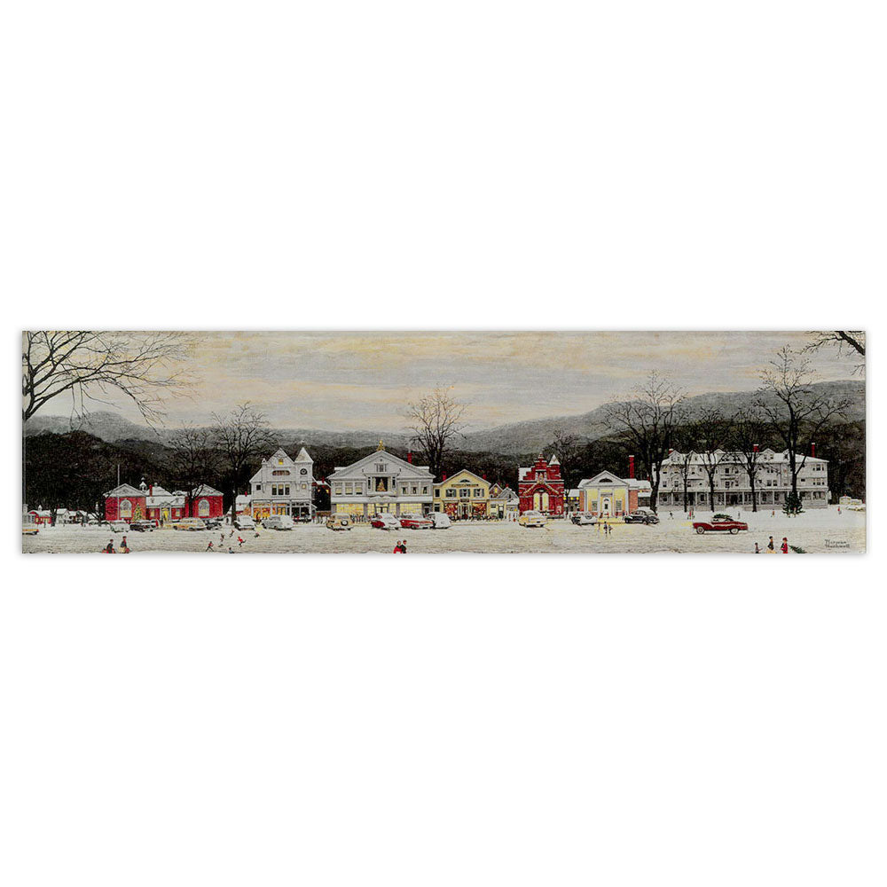 Norman Rockwell Stockbridge Main Street at Christmas Magnet from