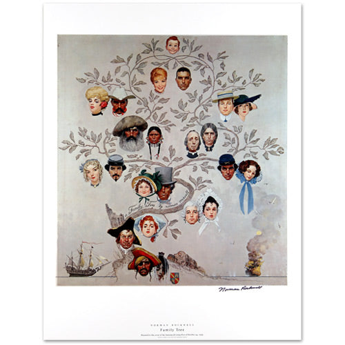 Family Tree Signed Print