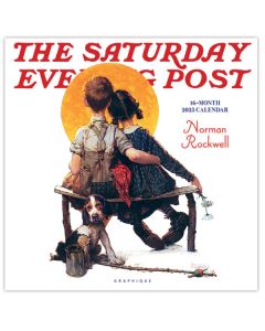 Norman Rockwell 2025 Saturday Evening Post 16-Month Wall Calendar