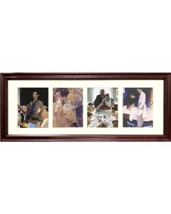 Four Freedoms Collection 9.5 x 24 Framed Offset Print