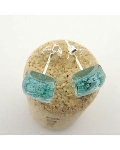 Aqua Post Earrings