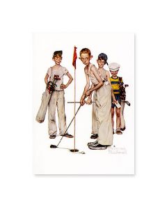 Sporting Boys Golf Postcard