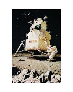 Man on the Moon (United States Space Ship on the Moon) Postcard