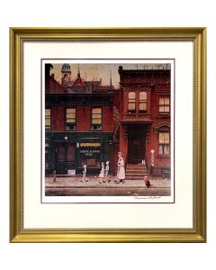 Walking to Church Framed Signed Print
