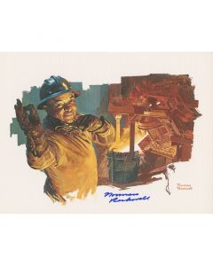 Foreman at Electric Furnace Signed Print