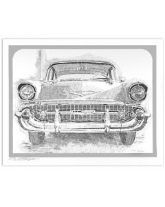 Murray Tinkelman: 1957 Chevrolet Bel Air Signed Print