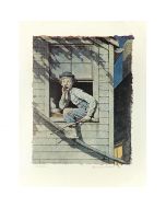 Tom Sawyer, Sneaking Out (Color) 26x20 Artist Proof