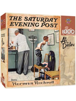 #500 Piece Puzzle Norman Rockwell Firehouse scene 18.25" x 11" Brand New Sealed 