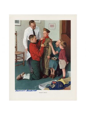 Vintage 1960's Norman Rockwell Mighty Proud Boy Scout Print