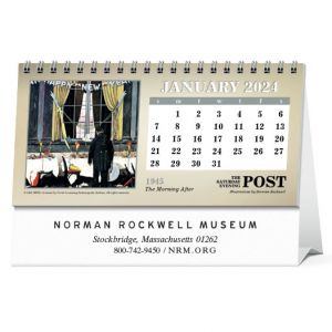 Norman Rockwell 2024 Desk Calendar