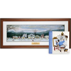 Main Street 12 x 28 Framed Offset Print with Free Gift!