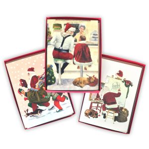 Box of 12 Norman Rockwell Inspired Holiday Cards