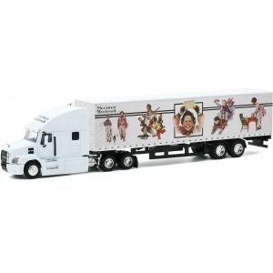 Norman Rockwell Mack Anthem Truck with Trailer Diecast Replica Model