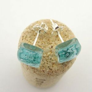 Aqua Post Earrings