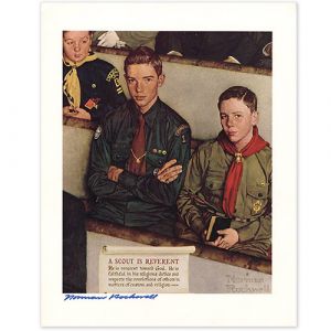 Scout is Reverent (1954) Signed Print